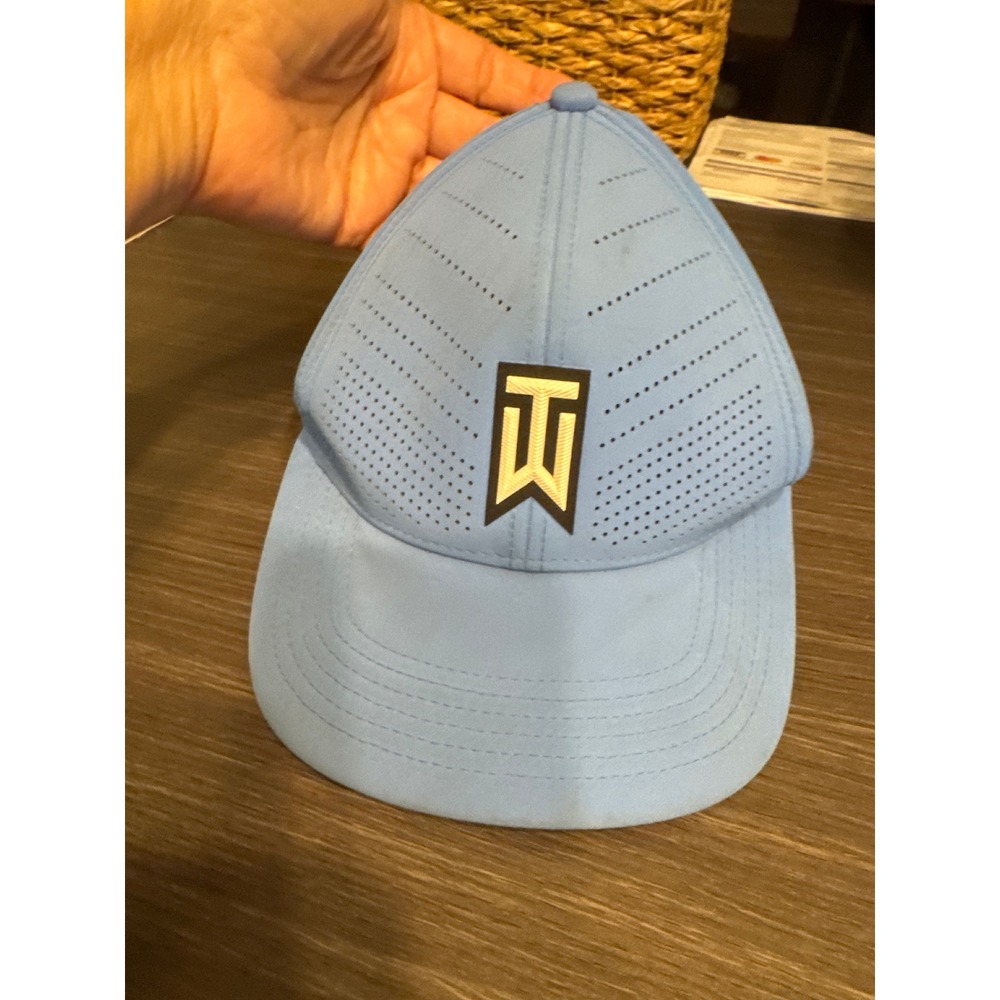 Nike Tiger Woods Heritage86 Dri-FIT Golf Hat Blue TW Logo Adjustable Cap